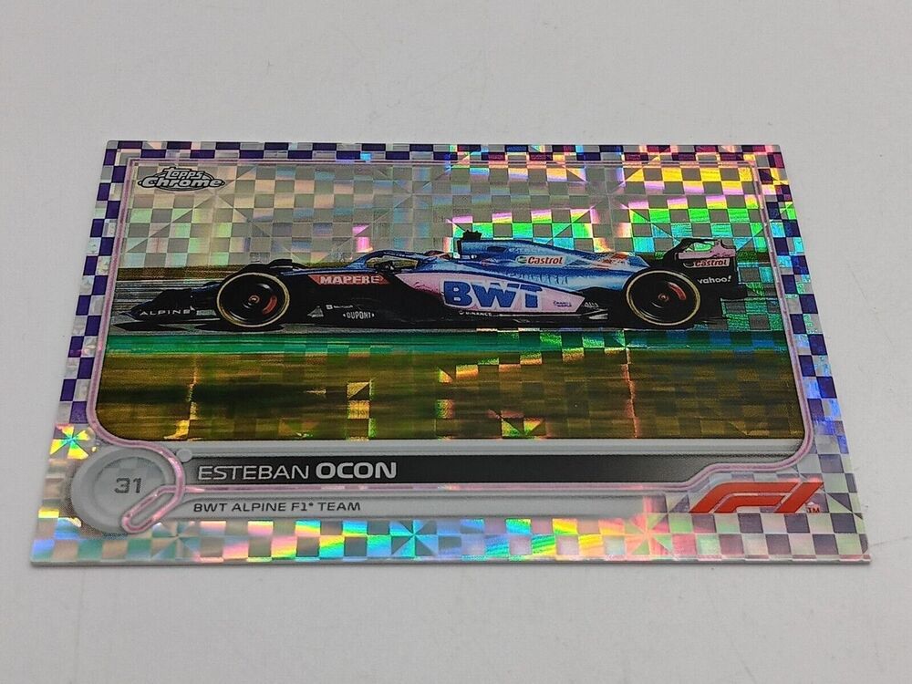 2022 Topps Chrome F1 Esteban Ocon #116 PURPLE Checker /199